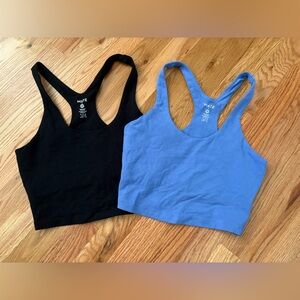 MATE the Label Black and Blue Sports Bras